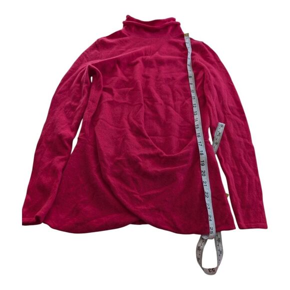 Melbourne Hot Pink 💯 Cashmere tulip Hem Turtleneck Sweater Small - Picture 7 of 7
